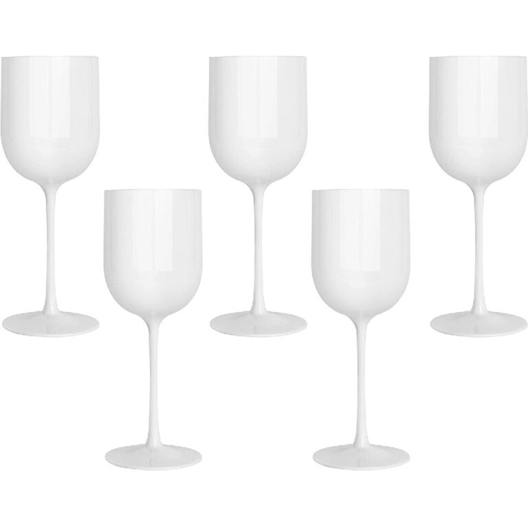 White Plastic Wine Glasses Set of 10 FINDS Clothing