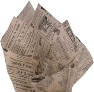 Vintage Newspaper Tissue Paper
