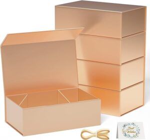 Gold Gift Boxwith Magnetic Lids
