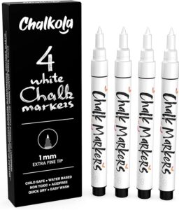 Fine Tip White Chalk Markers
