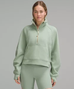 Scuba Oversized Funnel-Neck Half Zip