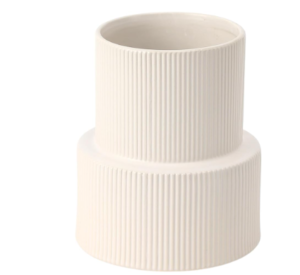 White Ceramic Flower Vase