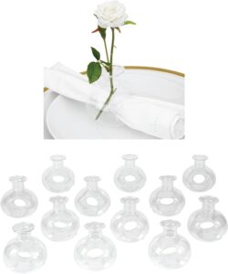 Koyal Wholesale 3″ Tall Clear Glass Napkin Ring