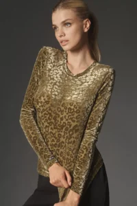 Scotch & Soda Burn Out Long-Sleeve Top