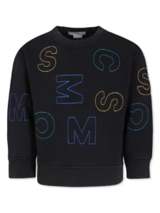 Stella McCartney Kids logo-embroidered sweatshirt