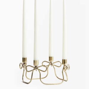 Metal Candelabra Gold-colored
