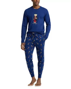 Polo Ralph Lauren 2 Piece Polo Bear Top & Jogger Pajama Set – Exclusive