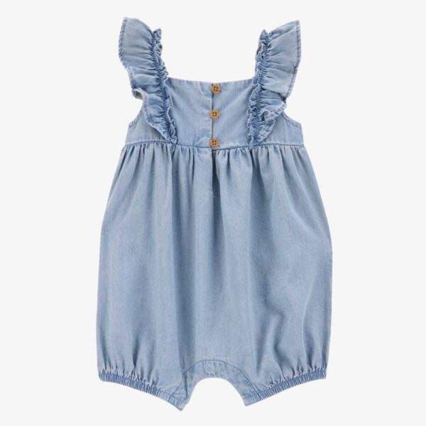 Carter's Baby Chambray Flutter Romper