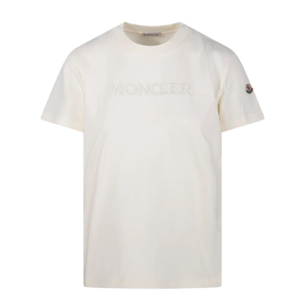 Moncler Logo Embroidered Crewneck T-Shirt