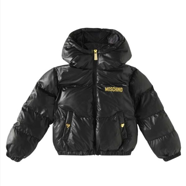 Moschino Kids Logo puffer jacket