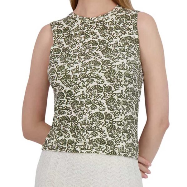 Point Crewneck Tank Top Paisley