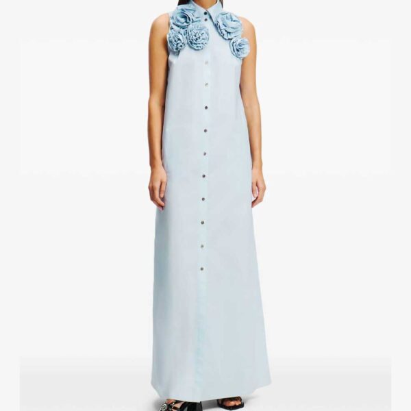 Karl Lagerfeld floral appliqué maxi dress