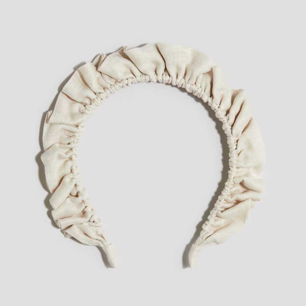 Linen Hairband Light beige