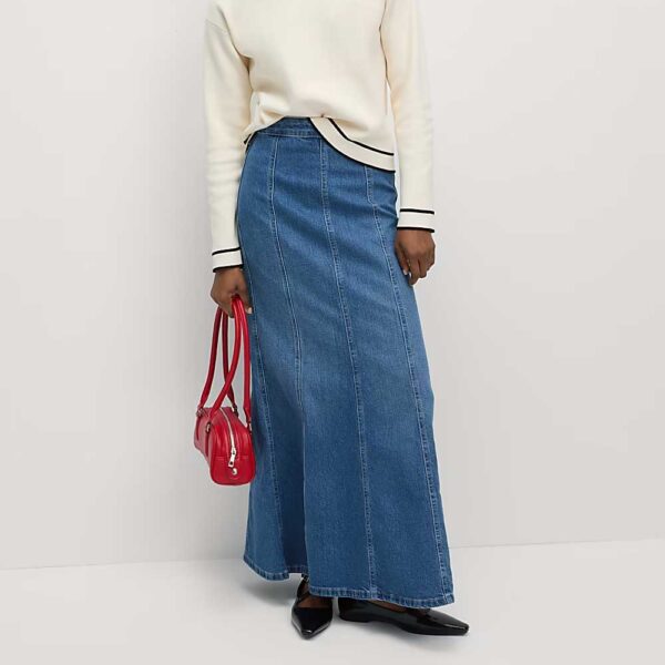 M&S Collection Denim Maxi Skirt