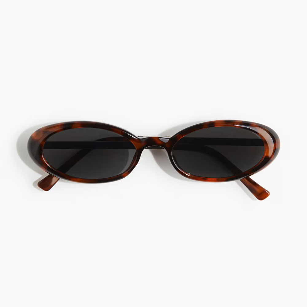 Oval sunglasses Brown/tortoiseshell-patterned