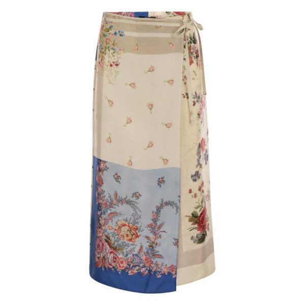 Weekend Max Mara Wraparound Floral Patterned Skirt