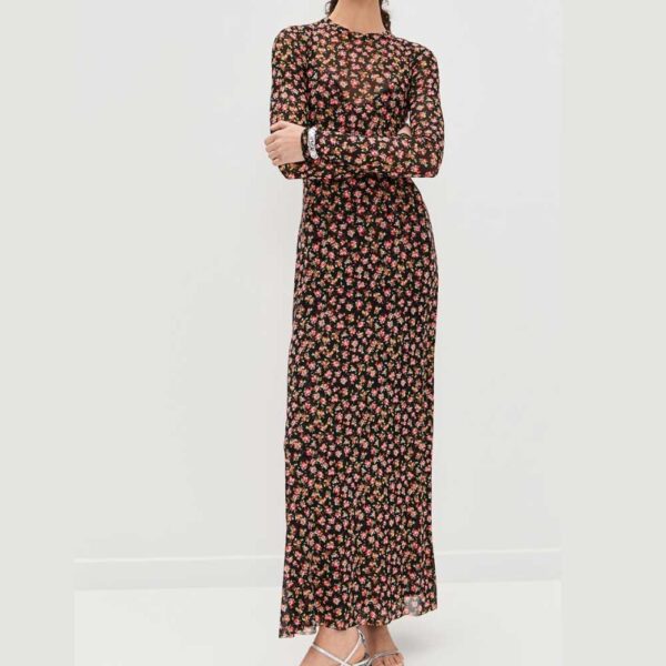 AFRM Paola Ankle Length Dress with Self Mesh Slip Lining
