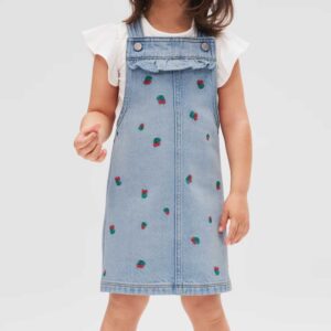 babyGap Embroidered Ruffle Skirtall light wash cherries