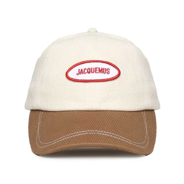 Jacquemus Logo Patch Curved Peak Cap