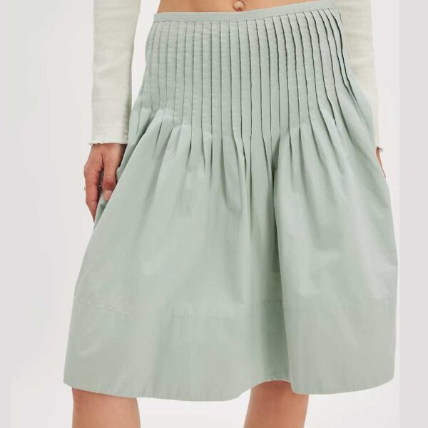 Peyton Pintuck Midi Skirt Sea Sage
