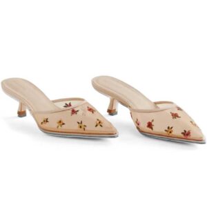 Reformation Wilda Pointed Toe Kitten Mule (Women)