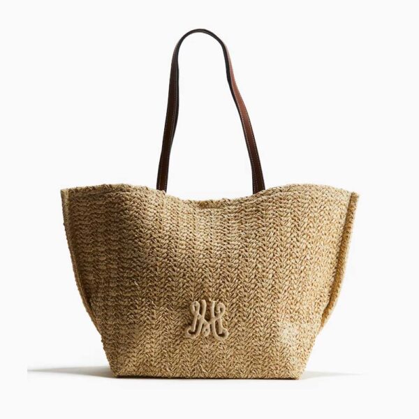Straw Shopper Beige/brown