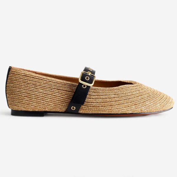 The Remy Mary Jane Flat natural multi