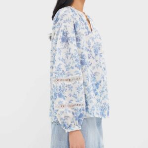 Tuckernuck Forget Me Not Floral Camden Blouse