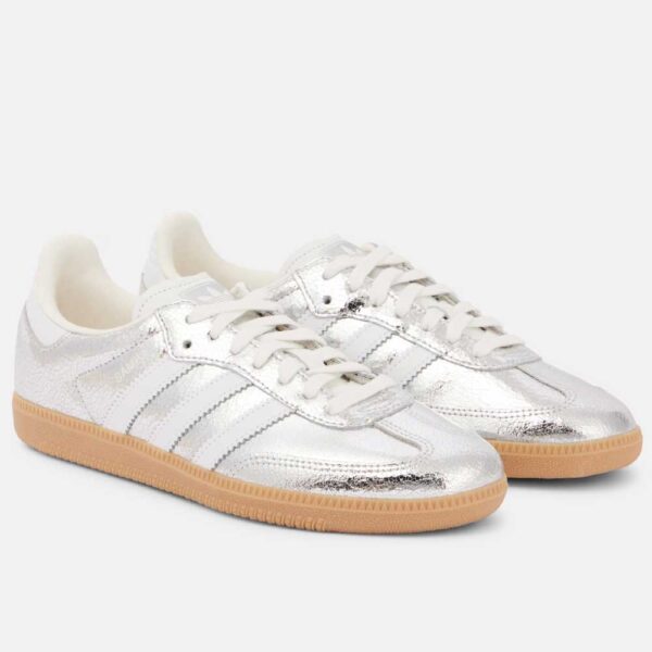 Adidas Samba OG metallic leather sneakers
