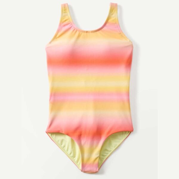 Athleta Girl Scoop One Piece Aura Ombre Yellow