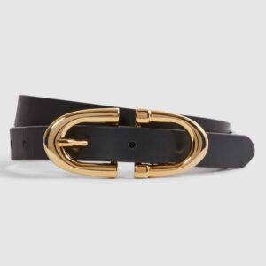 Bailey Horseshoe Belt in Black