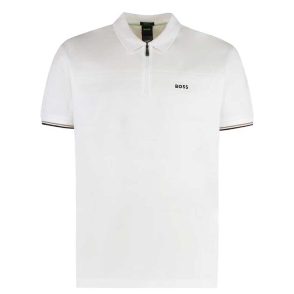 Boss Hugo Boss Zip Neck Structured Polo Shirt