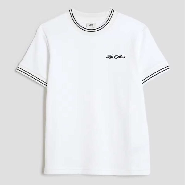 Boys Beige Ringer Les Amis T-Shirt