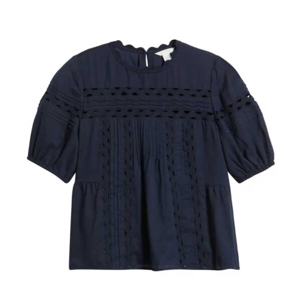 Caslon® Rickrack Trim Popover Top