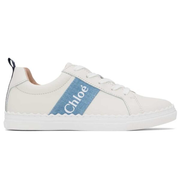 Chloé Kids Off-White Lauren Low-Top Sneakers