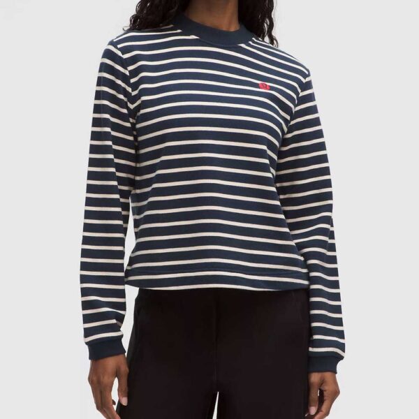 Cotton French Terry Crewneck Pullover