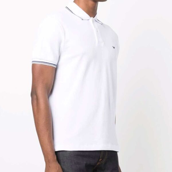 Emporio Armani logo-print cotton polo shirt