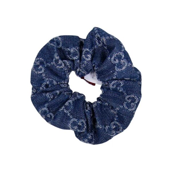 Gucci GG Denim Stretch Scrunchie