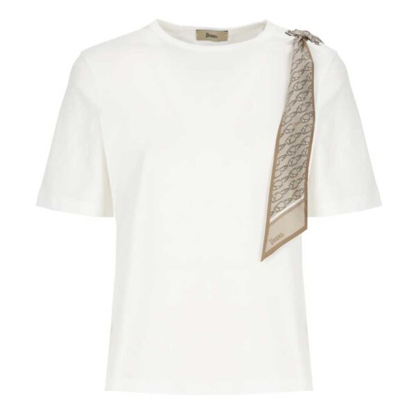 Herno Foulard Detailed Crewneck T-Shirt