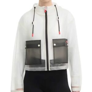 Hunter Colorblocked Transparent Water-Repellent Jacket