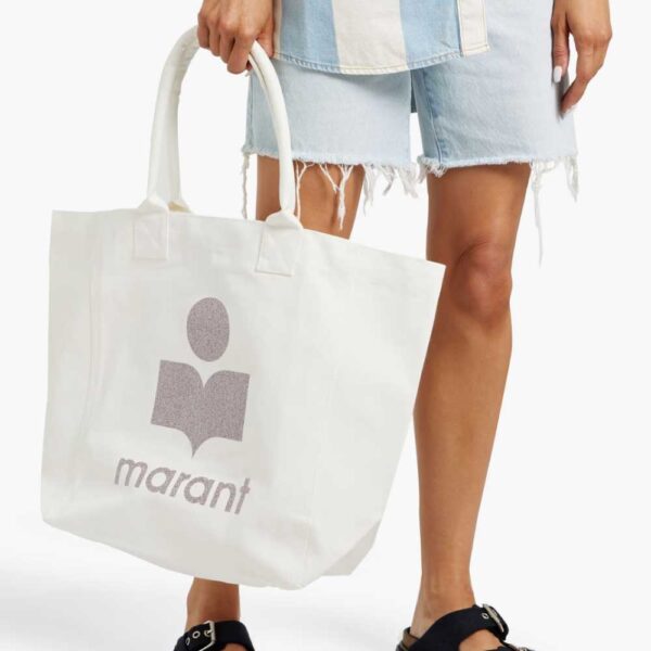ISABEL MARANT Yenky glittered canvas tote