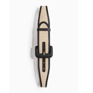Jute Belt Light beige/black
