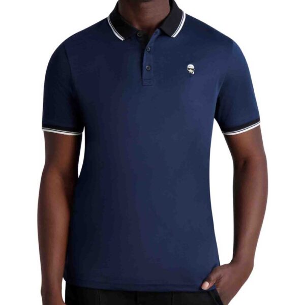 Karl Lagerfeld Paris Karl Patch Contrast Cuff Polo