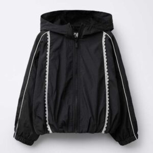 LACE RAINCOAT Black