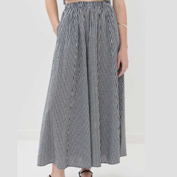 LE BOP Martha Skirt Black Gingham