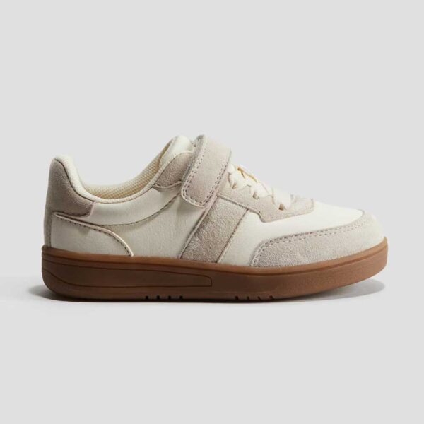 Leather Sneakers White/light beige
