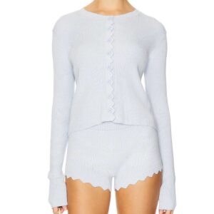 LIONESS Ivy League Top Soft Blue