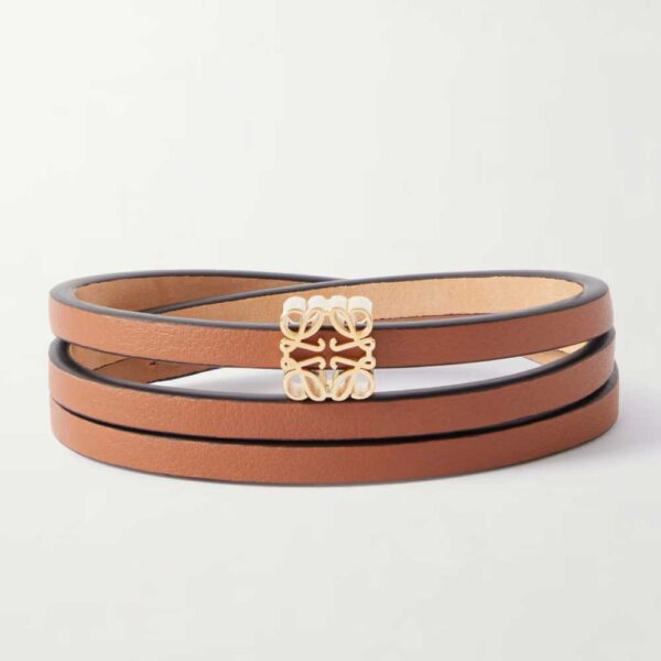 LOEWE + Paula's Ibiza Twist embellished leather wrap bracelet