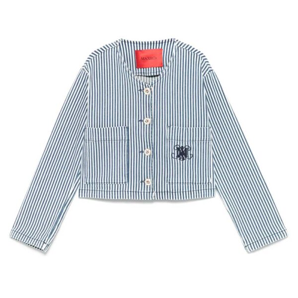 MAX&Co. Kids striped denim jacket