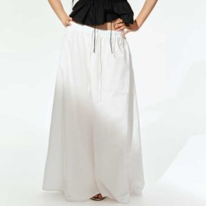 Maxi Circle Skirt White